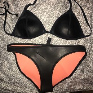 1 HOUR SALE!!! Leather Triangl Bikini